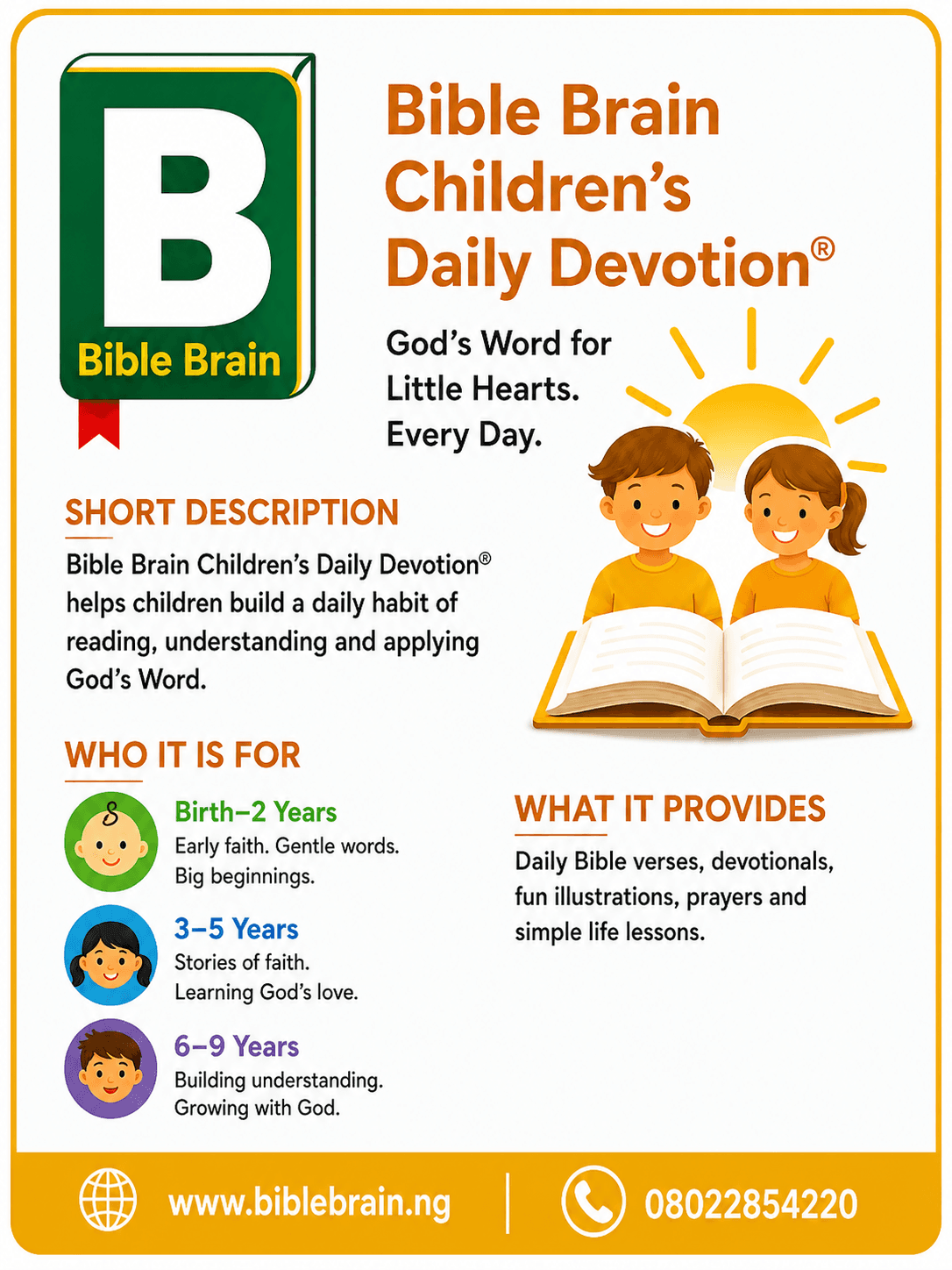 Bible Brain Children's Daily Devotion®